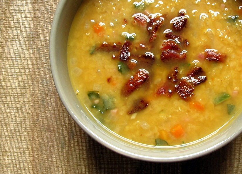 Silver Anniversary and Red Lentil Soup with Sage and Bacon
