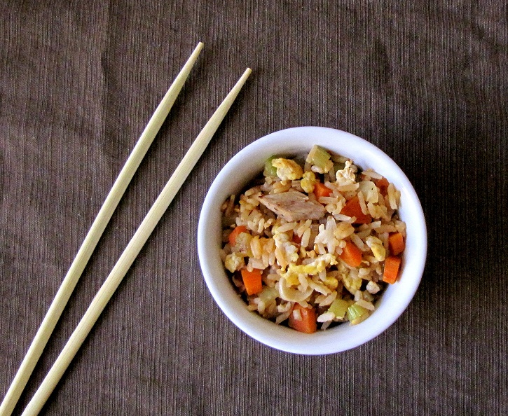 Duck and Vegetable Fried Rice