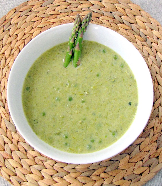 Danish Furniture and Spring Asparagus Soup with Tarragon and Peas