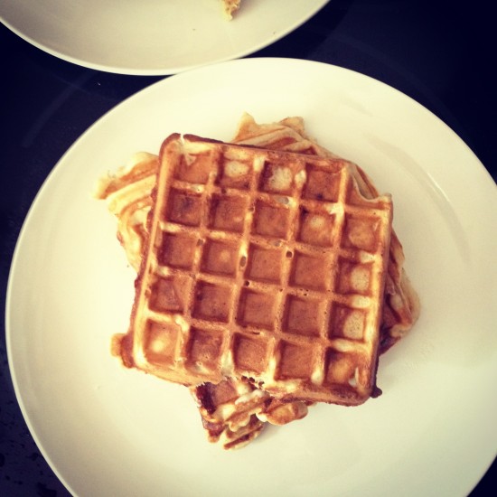 Banana Bread Yeasted Waffles and Facebook