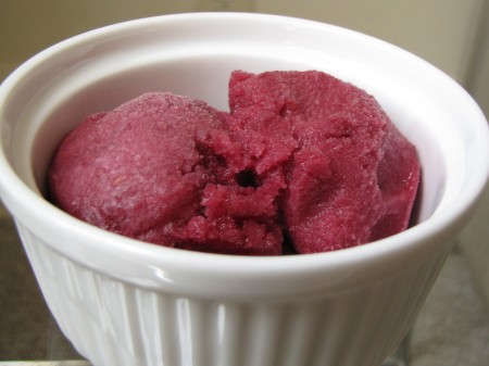 Red Wine and Raspberry Sorbet