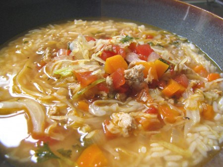 Spicy Cajun Cabbage Soup