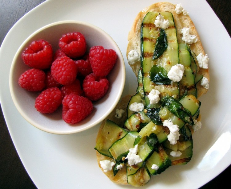 Grilled Zucchini Lunch